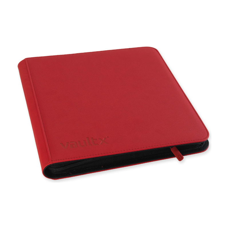 12-Pocket Exo-Tec® Zip Binder XL Fire Red
