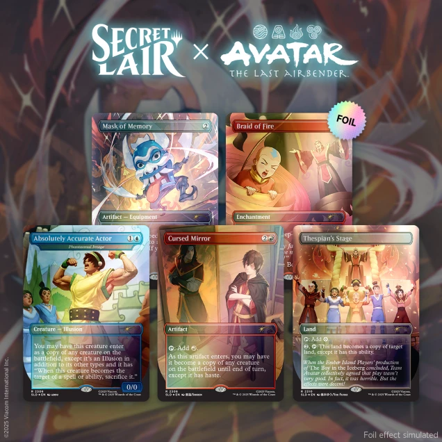 Magic the Gathering: Secret Lair x Avatar: The Last Airbender | The Ember Island Players Foil Edition
