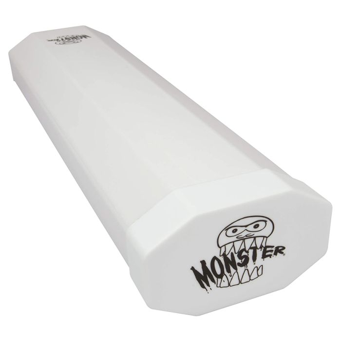 Monster Playmat Tube: Dual - Opaque White with White Cap