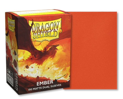 Dragon Shield: (100) Standard Matte Duel Sleeves - Ember
