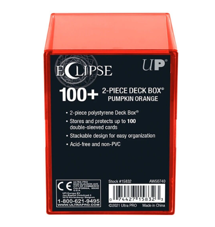 Ultra PRO: Eclipse 2-Piece Deck Box: Pumpkin Orange