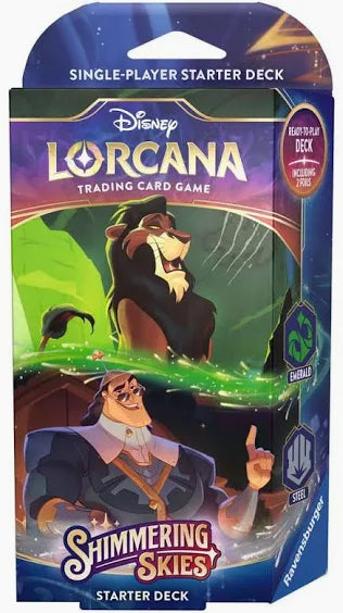 Lorcana: Shimmering Skies Starter Deck Emerald/Steel