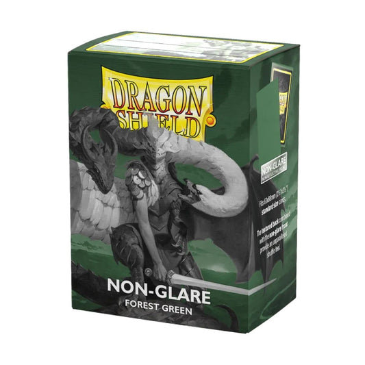 Dragon Shield: (100) Standard Matte Duel Sleeves (Non-Glare) - Forest Green