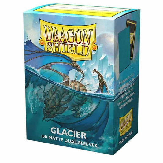 Dragon Shield: (100) Standard Matte Duel Sleeves - Glacier