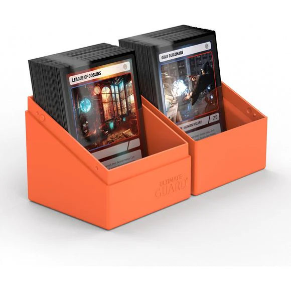 Ultimate Guard: BOULDER 100+ Deck Box - SOLID NEON ORANGE