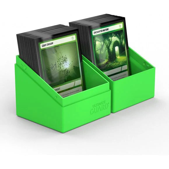Ultimate Guard: BOULDER 100+ Deck Box - SOLID NEON GREEN