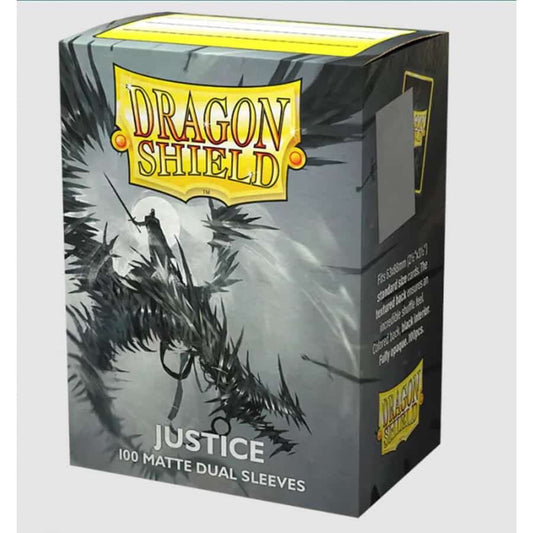 Dragon Shield: (100) Standard Matte Duel Sleeves - Justice