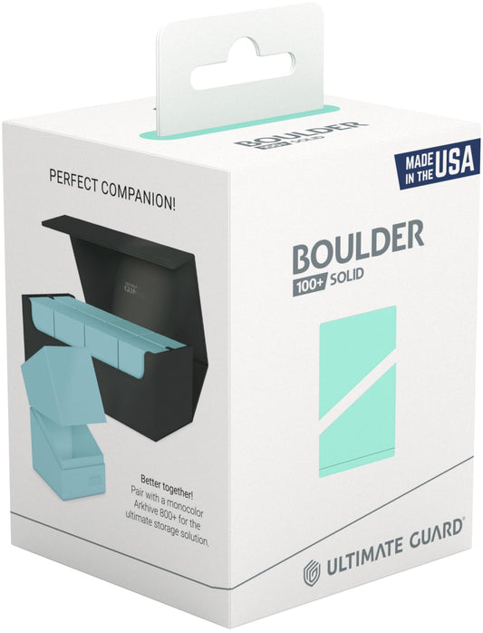 Ultimate Guard: BOULDER 100+ Deck Box - SOLID MINT GREEN
