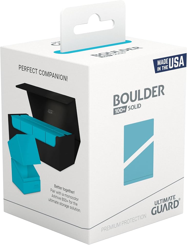 Ultimate Guard: BOULDER 100+ Deck Box - SOLID TURQUOISE
