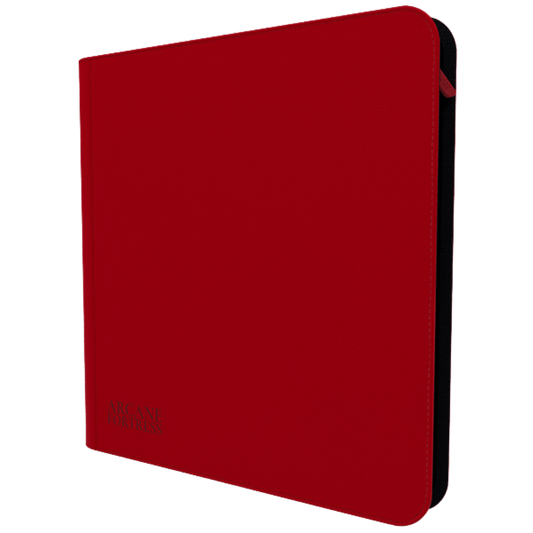 Arcane Fortress: 12-Pocket Zipper Binder – Red