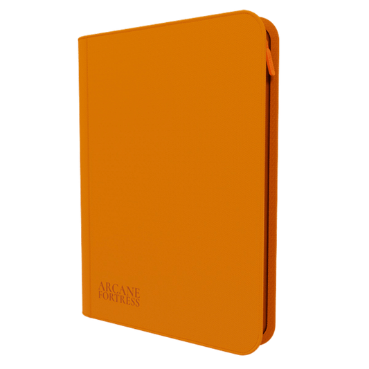Arcane Fortress: 9-Pocket Zipper Binder - Neon Orange