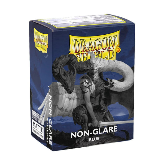 Dragon Shield: (100) Standard Matte Duel Sleeves (Non-Glare) - Blue