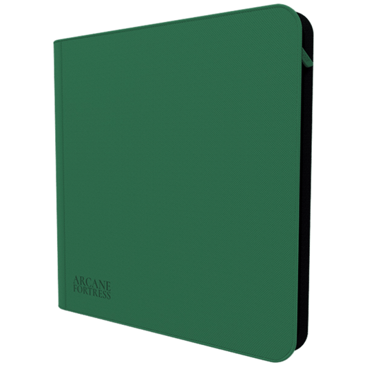 Arcane Fortress: 12-Pocket Zipper Binder – Green