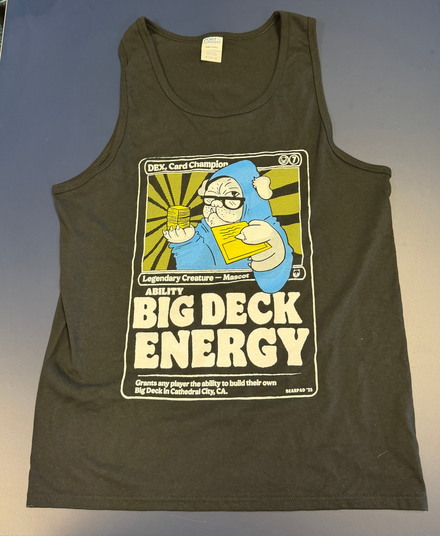 Tank-Top: "DEX, Card Champion" Big Deck Energy - Black