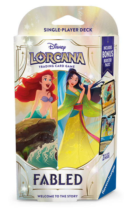 Lorcana: Fabled Starter Deck - Amber & Sapphire (Ariel & Mulan)