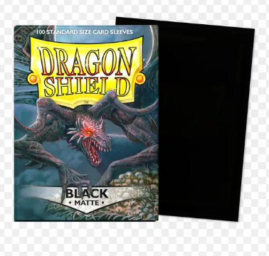Dragon Shield: (100) Standard Matte Card Sleeves - Black