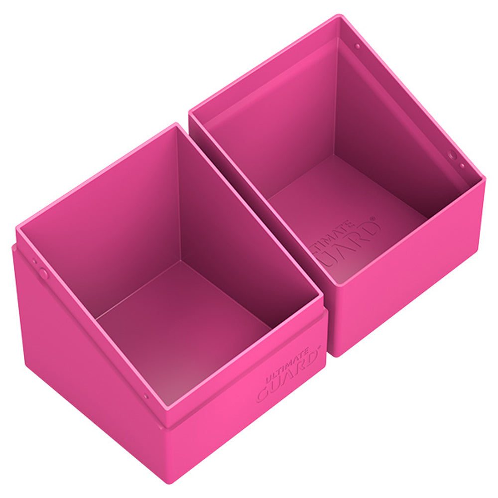 Ultimate Guard: BOULDER 100+ Deck Box - SOLID NEON PINK