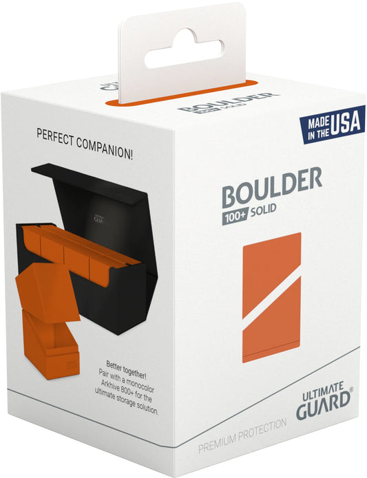 Ultimate Guard: BOULDER 100+ Deck Box - SOLID ORANGE
