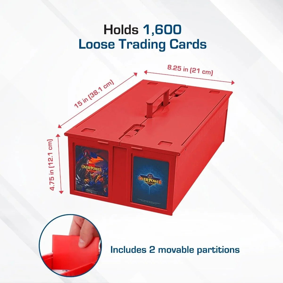 BCW: Collectible Card Bin (1600) - Red