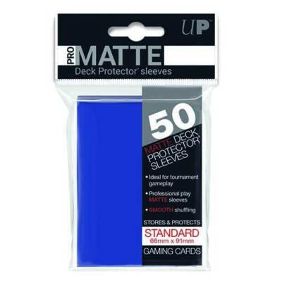 Ultra PRO: Sleeves - Matte Deck Protector Sleeves: Blue 50ct