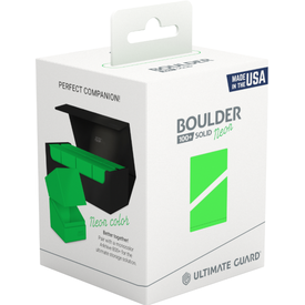 Ultimate Guard: BOULDER 100+ Deck Box - SOLID NEON GREEN