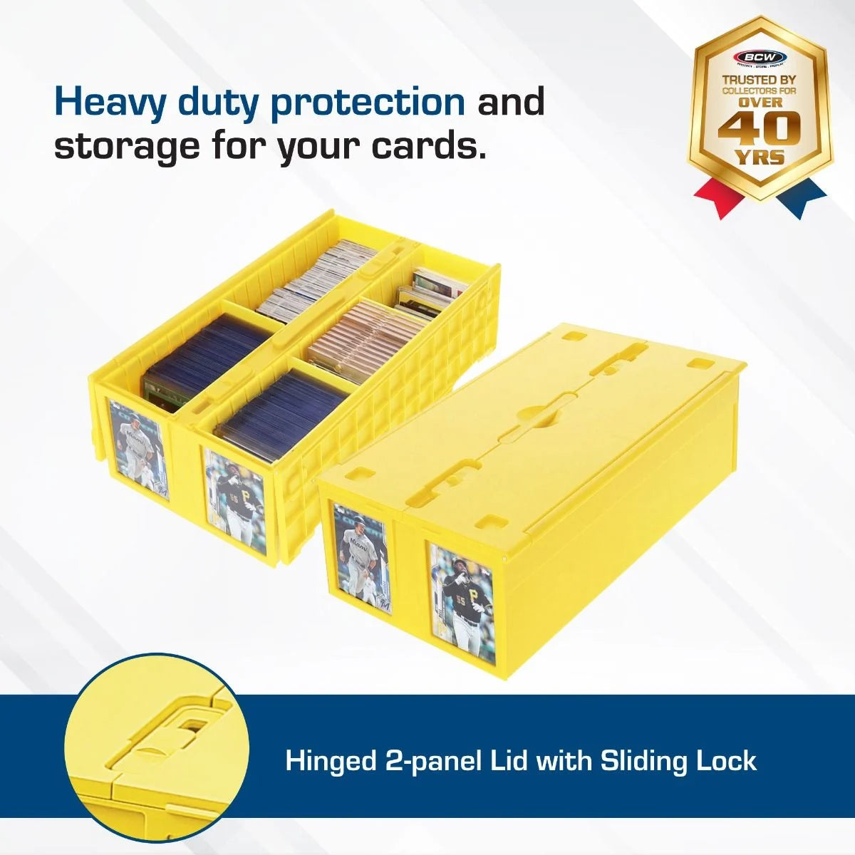 BCW: Collectible Card Bin (1600) - Yellow